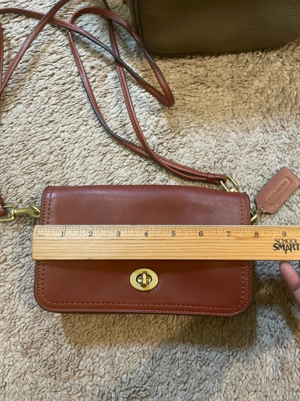 Coach Penny Legacy Leather Crossbody Turnlock